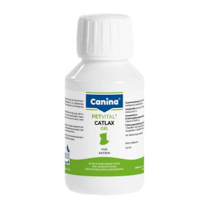 CANINA PETVITAL CATLAX GEL papildbarība kaķiem Matu kamolu izvadīšana 100ml